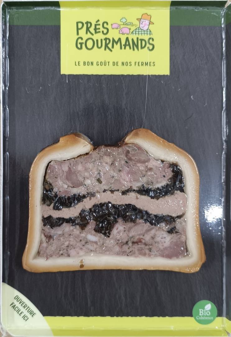 Pâté richelieu bio Prés Gourmands : photo du produit rappelé le 13/03/2026