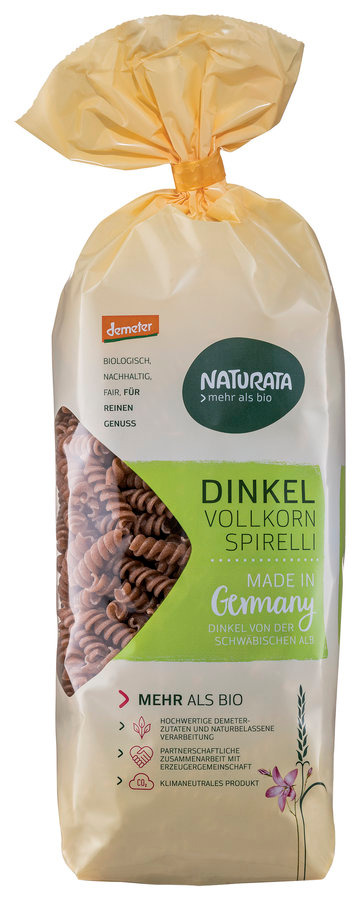 Pâtes à base d'épeautre complet Naturata : photo du produit rappelé le 11/05/2021