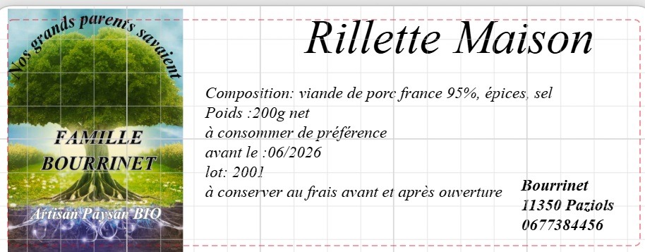 Patés Bourrinet : photo du produit rappelé le 28/07/2026