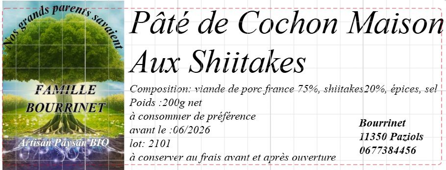 Patés Bourrinet : photo du produit rappelé le 28/07/2026
