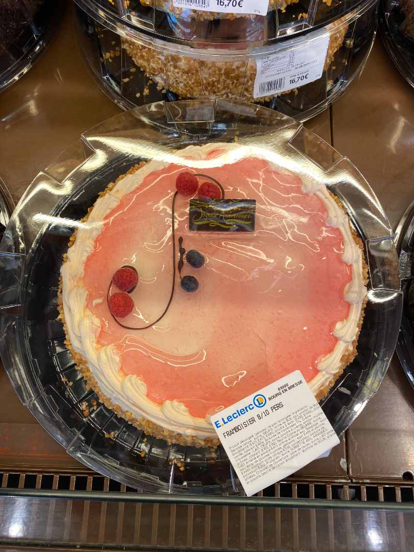Pâtisserie : framboisier Sans Marque - Fabrication par le Magasin : photo du produit rappelé le 26/08/2021