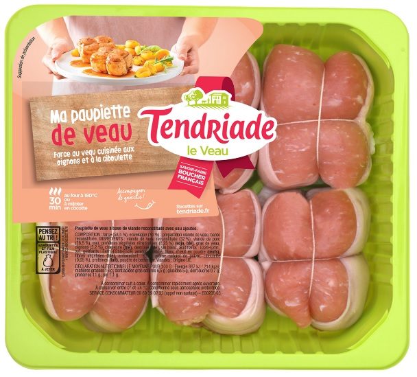 Paupiette de veau Tendriade : photo 3 sur 3 du produit rappelé le 25/07/2023