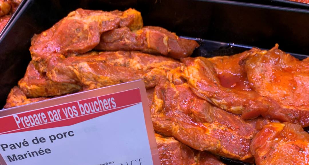 Pavé de porc mariné Sans Marque (vendu au Rayon Stand Avec Service) : photo du produit rappelé le 23/06/2022