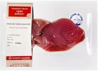 Pavé de thon albacore Grand Frais : photo du produit rappelé le 13/03/2023
