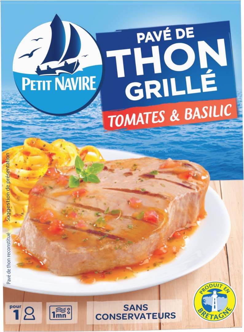 Pavé de thon grillé tomates et basilic Petit Navire : photo du produit rappelé le 17/05/2021