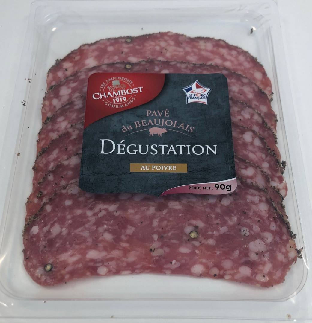 Pavé du beaujolais au poivre vpf 90g Chambost : photo du produit rappelé le 30/07/2024