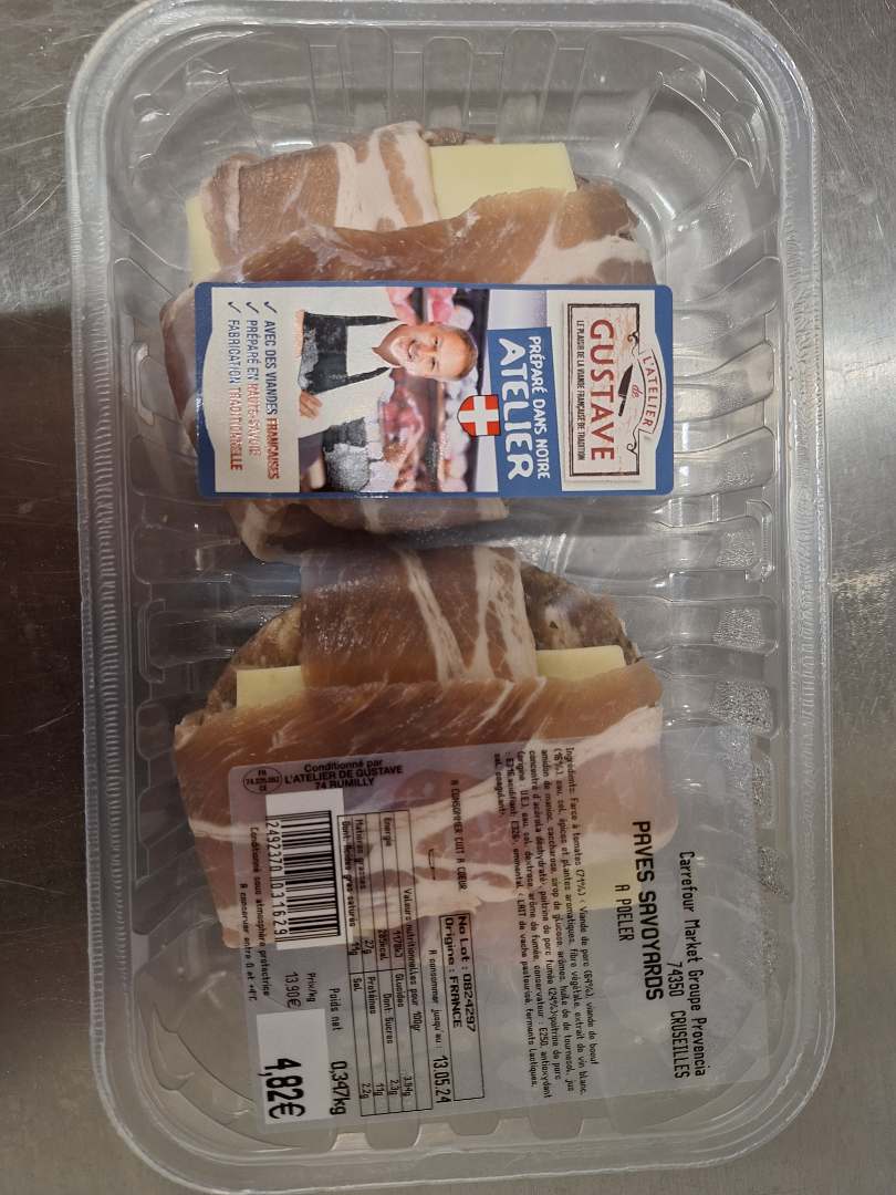 Pavé savoyard L'Atelier de Gustave : photo du produit rappelé le 07/05/2024