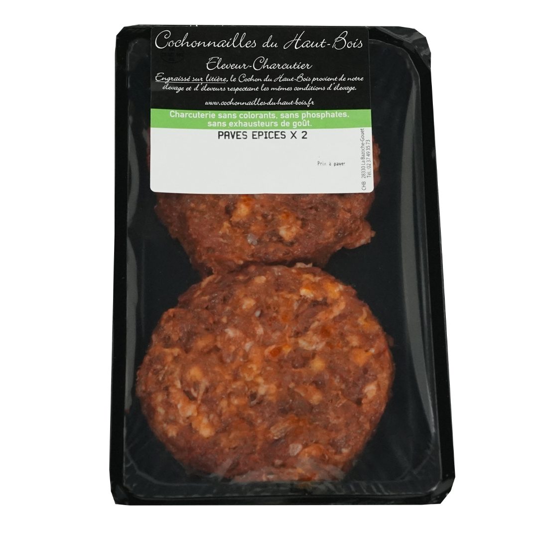 Pavés épicés x2 Cochonnailles du Haut-Bois : photo du produit rappelé le 07/10/2021