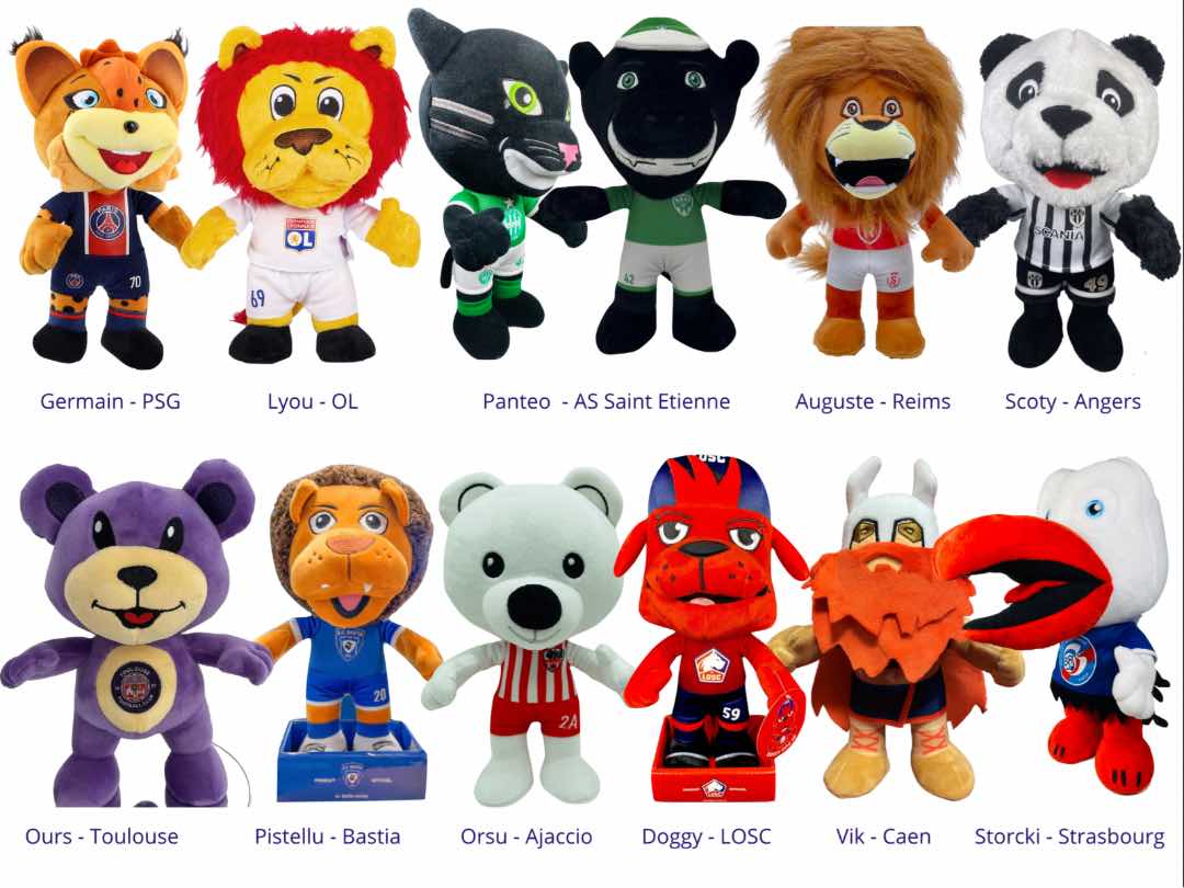 Peluche mascotte debout Poupluche : photo 2 sur 5 du produit rappelé le 20/12/2023