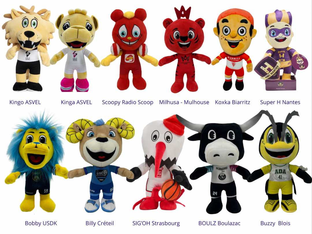 Peluche mascotte debout Poupluche : photo 5 sur 5 du produit rappelé le 20/12/2023