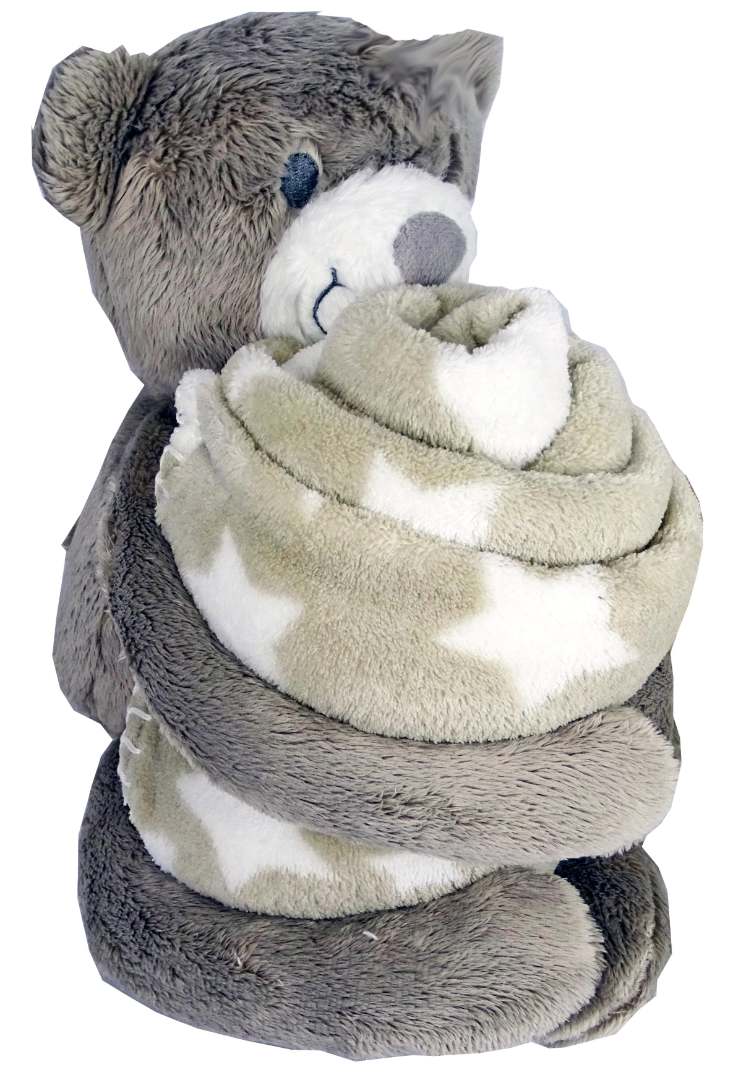 Peluche ours avec plaid Roda : photo du produit rappelé le 06/02/2023