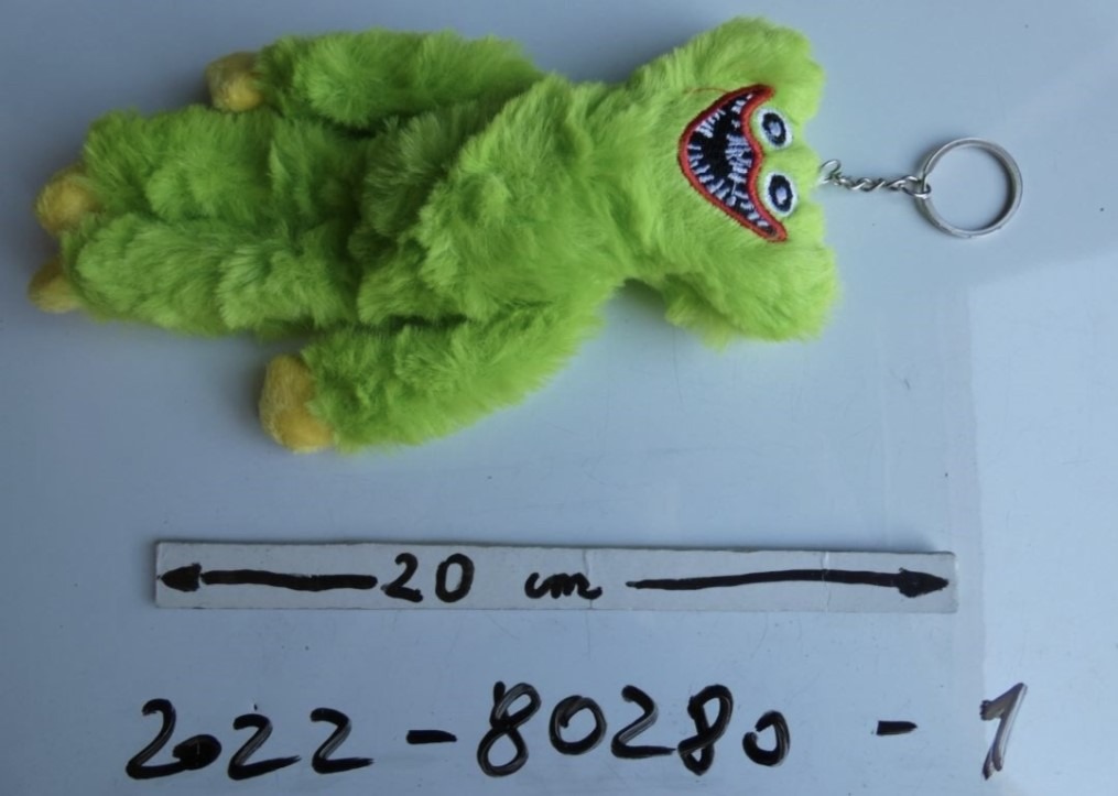 Peluche porte cle huggy wuggy : photo du produit rappelé le 05/11/2022