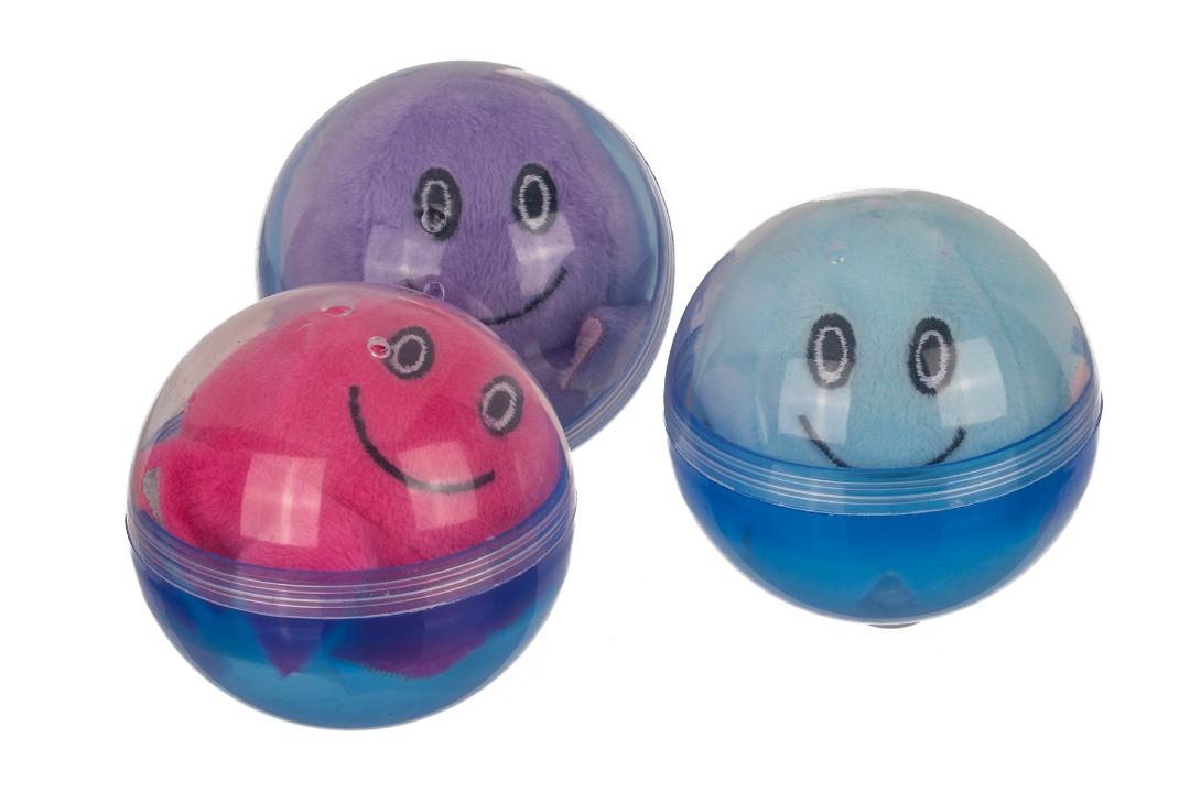 Peluche poulpe réversible en capsule plastique Out of the Blue KG : photo 2 sur 4 du produit rappelé le 12/03/2026