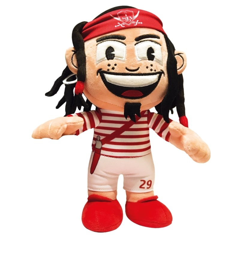 Peluche zef le pirate Poupluche : photo du produit rappelé le 02/08/2024