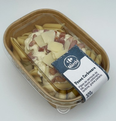 Penne carbonara 320g Carrefour le Marche : photo du produit rappelé le 03/04/2026