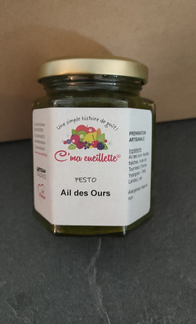 Pesto à l'ail des ours C'ma Cueillette : photo du produit rappelé le 18/07/2025