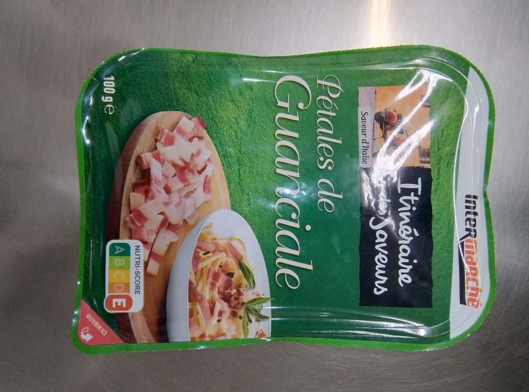 Pétales de guanciale 100g Itinéraires des Saveurs : photo du produit rappelé le 14/04/2026