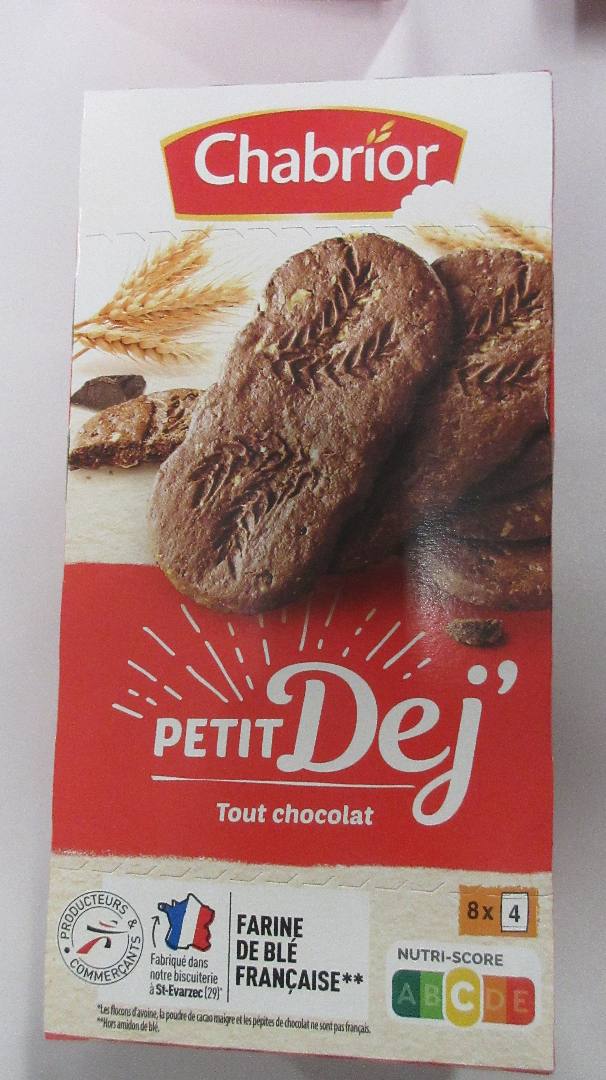 Petit dèj tout choco Chabrior : photo du produit rappelé le 22/09/2023