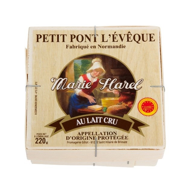 Petit pont l’evêque cru marie harel 220g : photo du produit rappelé le 25/02/2025