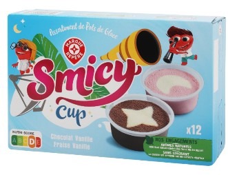 Petit-pots vanille / fraise et vanille / chocolat x12 Smicy : photo du produit rappelé le 17/06/2021