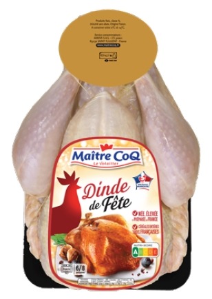 Petite dinde Maître Coq : photo 2 sur 3 du produit rappelé le 13/01/2024