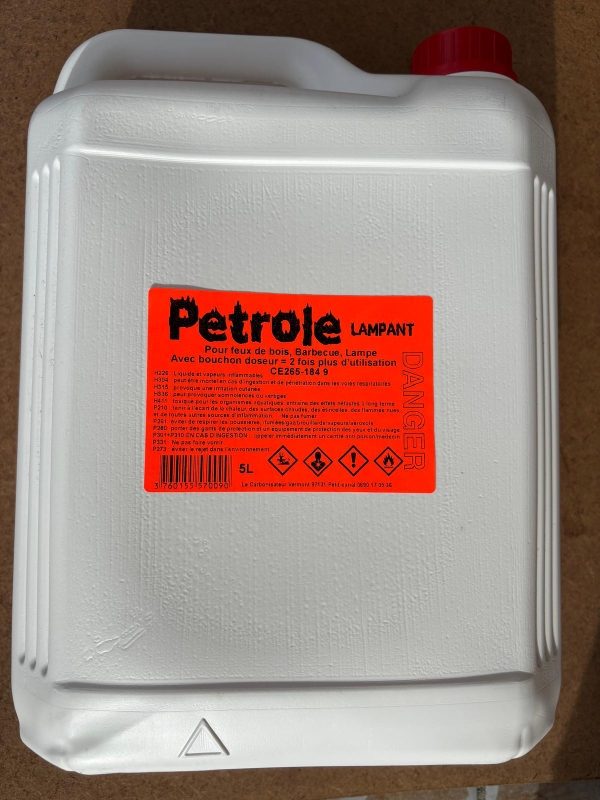 Pétrole lampant : photo du produit rappelé le 29/07/2026