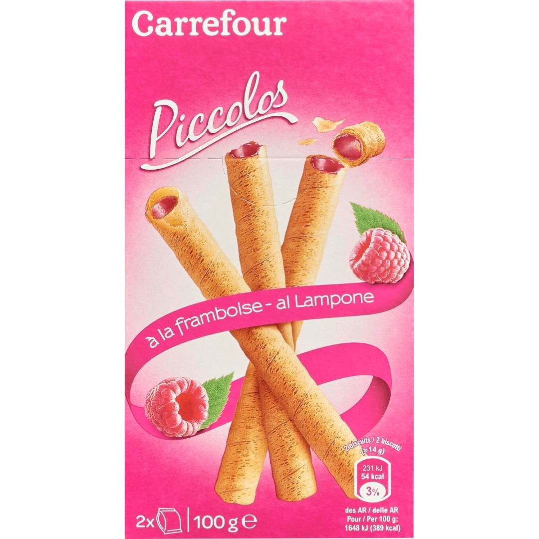 Piccolos à la framboise Carrefour : photo du produit rappelé le 29/06/2022