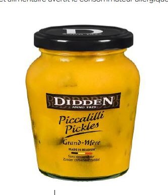 Pickles en sauce Didden : photo du produit rappelé le 27/12/2023