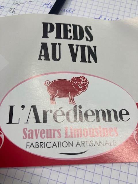 Pied au vin L'Aredienne : photo du produit rappelé le 22/12/2022