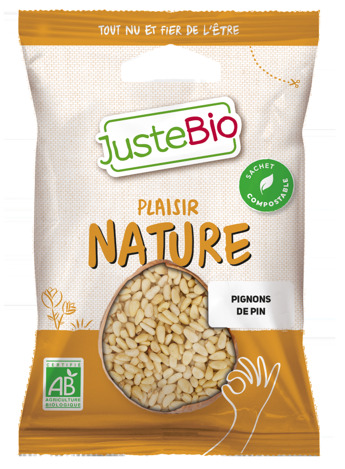 Pignons de pin bio sachet 80g Juste BIO : photo du produit rappelé le 30/09/2021