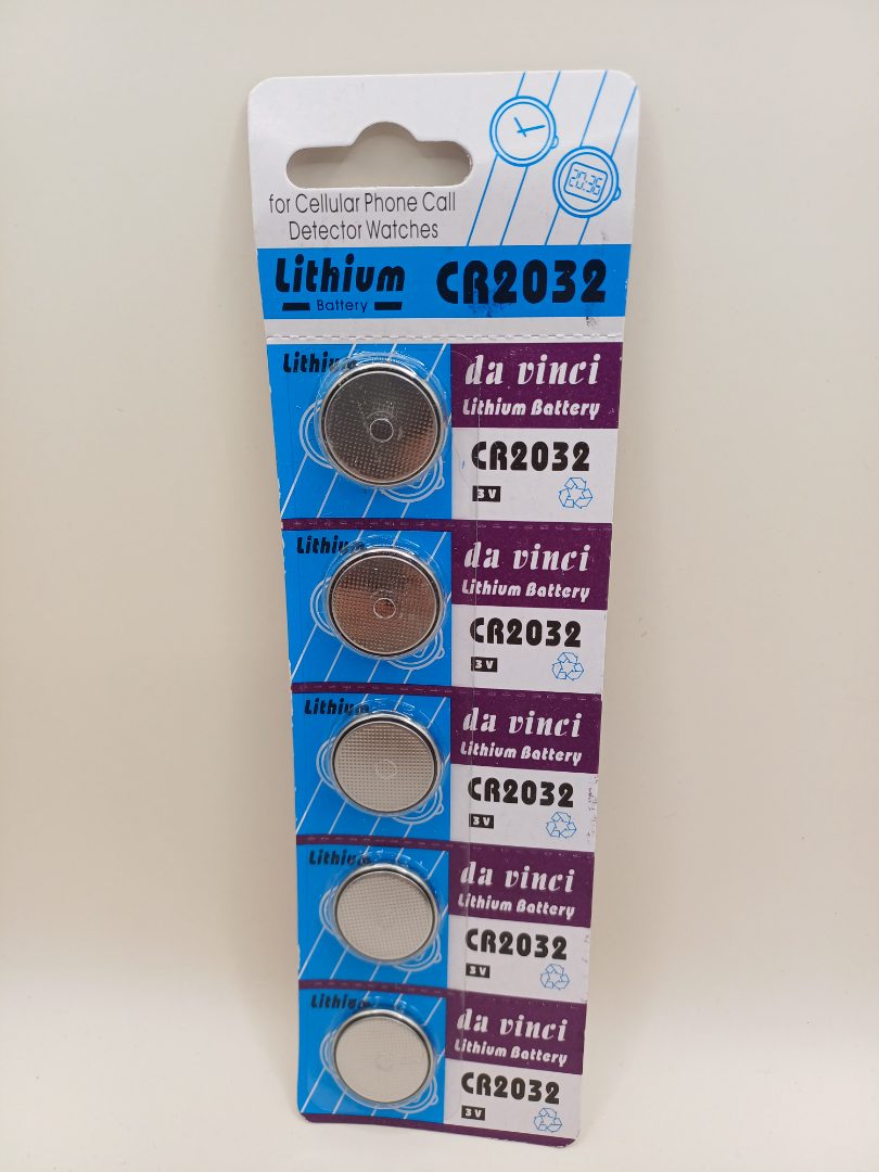Piles cr2032 lithium Da Vinci : photo du produit rappelé le 27/02/2026