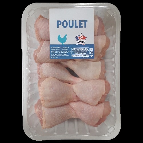Pilons de poulet blanc 1 kg : photo du produit rappelé le 05/09/2023