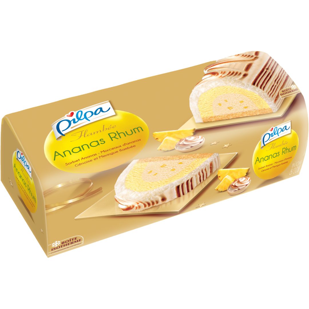 Pilpa buche flambee ananas rhum 389g : photo du produit rappelé le 04/08/2021