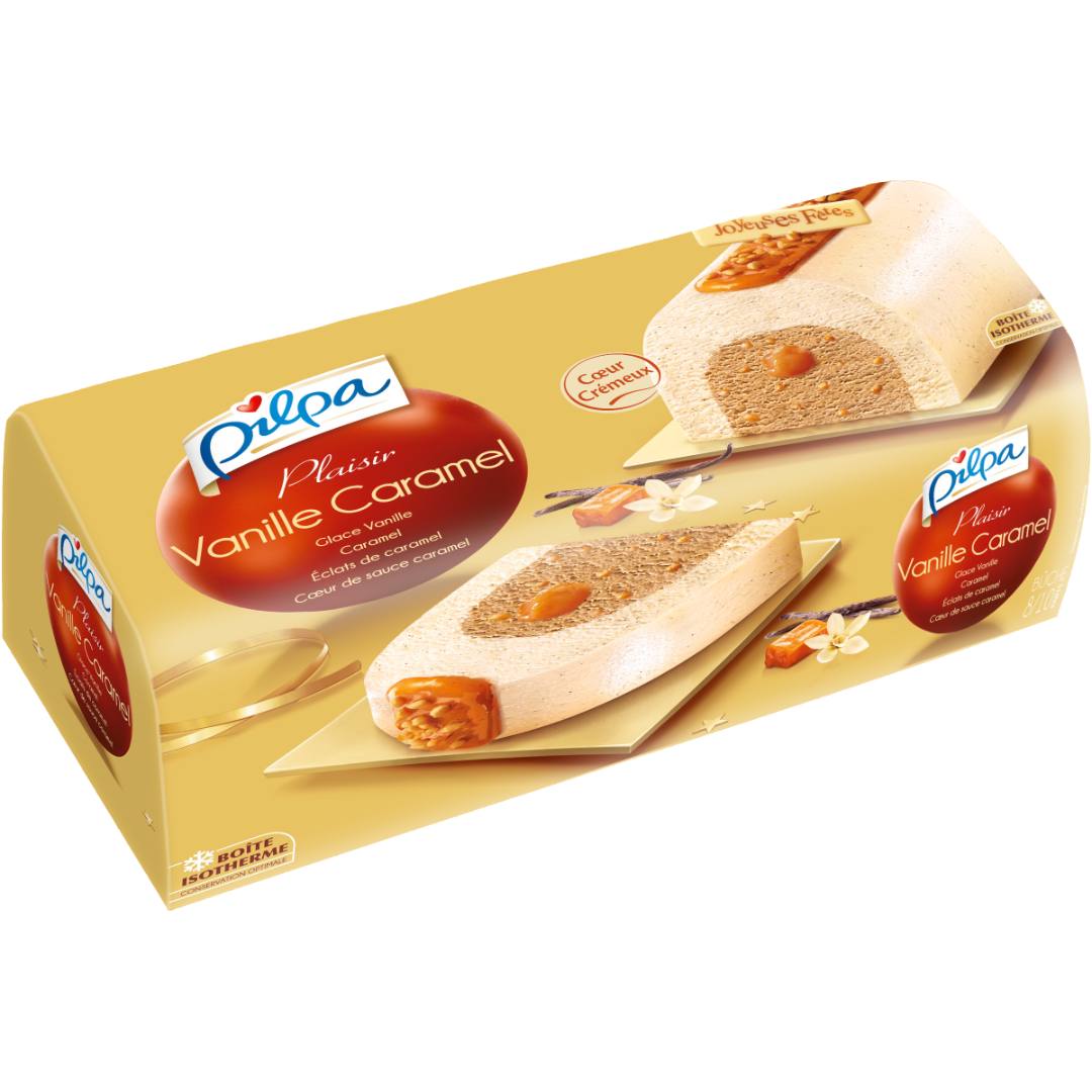 Pilpa buche plaisir vanille caramel 545g : photo du produit rappelé le 04/08/2021