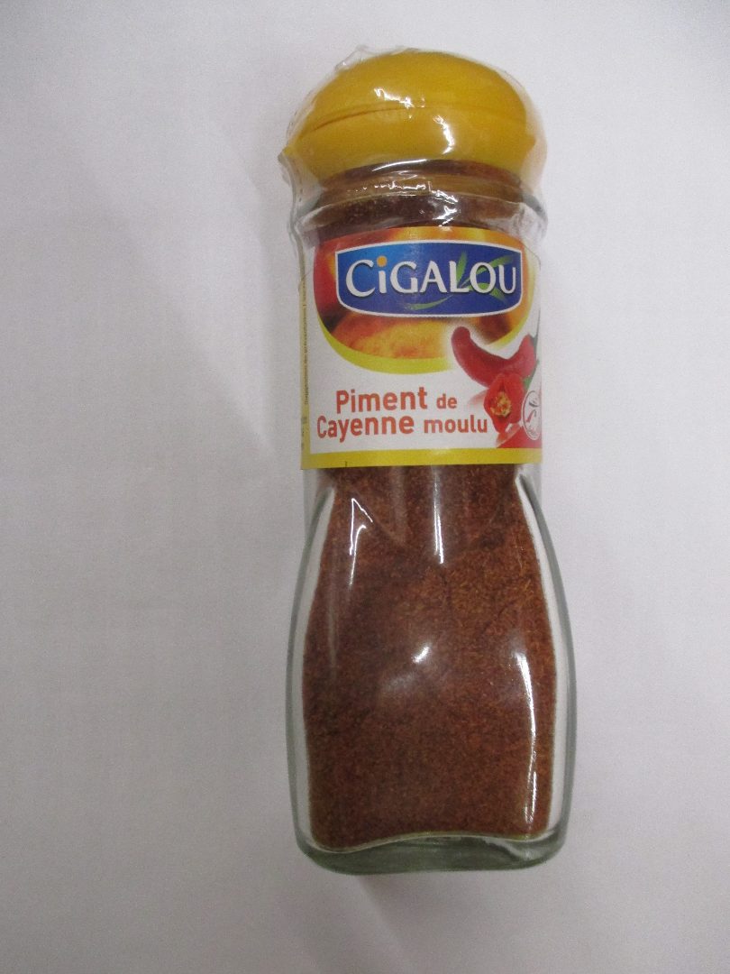 Piment de cayenne moulu Cigalou : photo du produit rappelé le 08/07/2021
