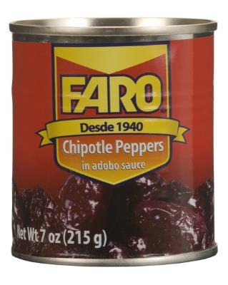 Piments fumes chipotle 215 grs Faro : photo du produit rappelé le 30/10/2023