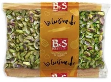 Pistache decortiquee 100gr bs et pistache decortiquee 250gr B&S la Cuisine : photo du produit rappelé le 23/02/2023