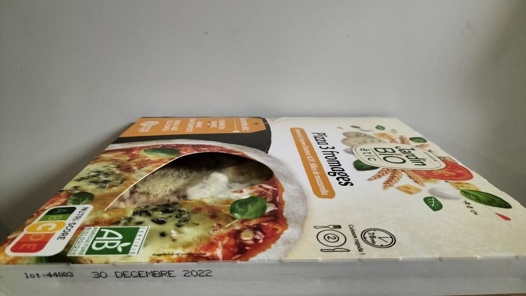Pizza 3 fromages et pizza chèvre & speck Jardin BIO Etic : photo 2 sur 3 du produit rappelé le 21/11/2022