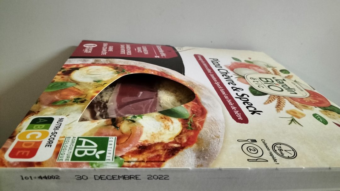 Pizza 3 fromages et pizza chèvre & speck Jardin BIO Etic : photo 3 sur 3 du produit rappelé le 21/11/2022