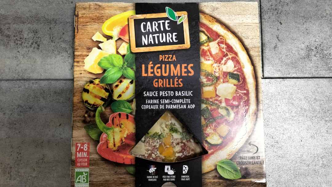 Pizza légumes grillé & parmesan Carte Nature : photo du produit rappelé le 21/11/2022