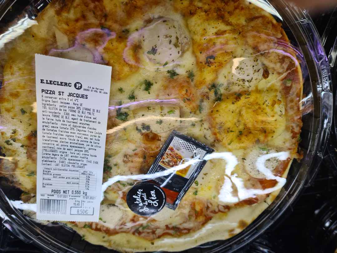 Pizza st jacques Atelier du Petit Leon : photo du produit rappelé le 13/07/2021