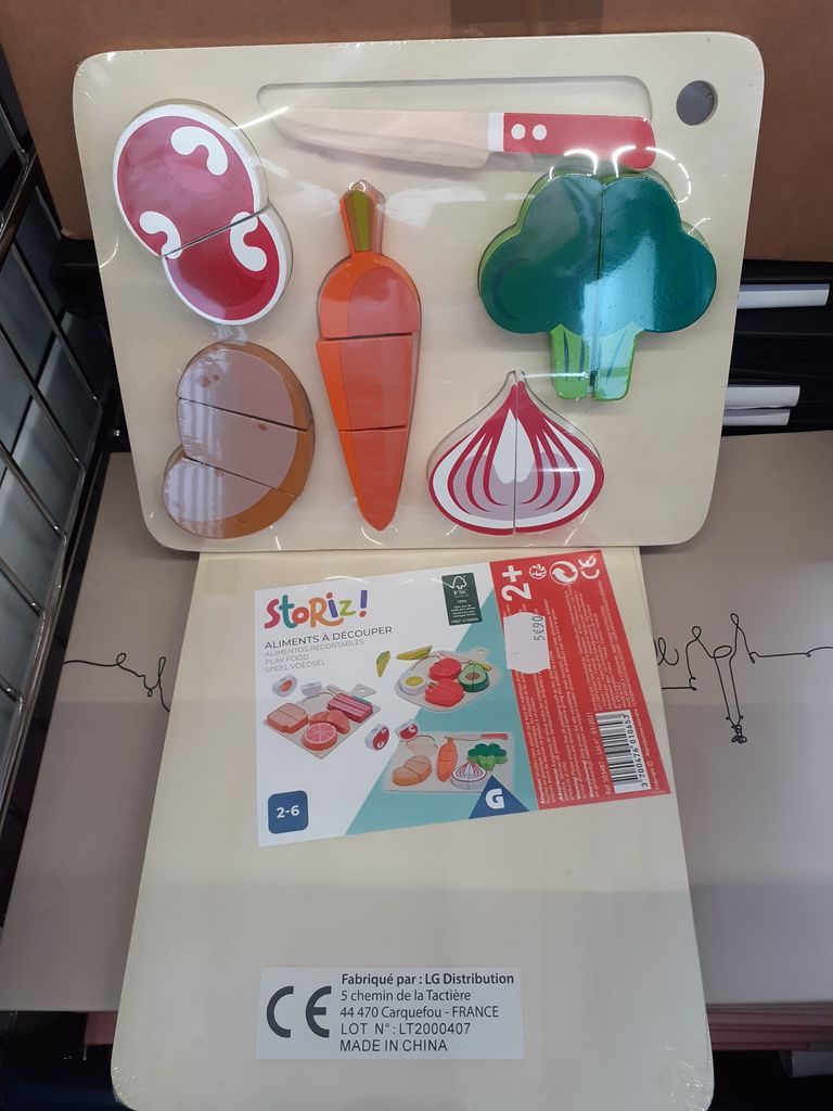 Planche aliment 6pc bois Storiz : photo 2 sur 3 du produit rappelé le 20/10/2025