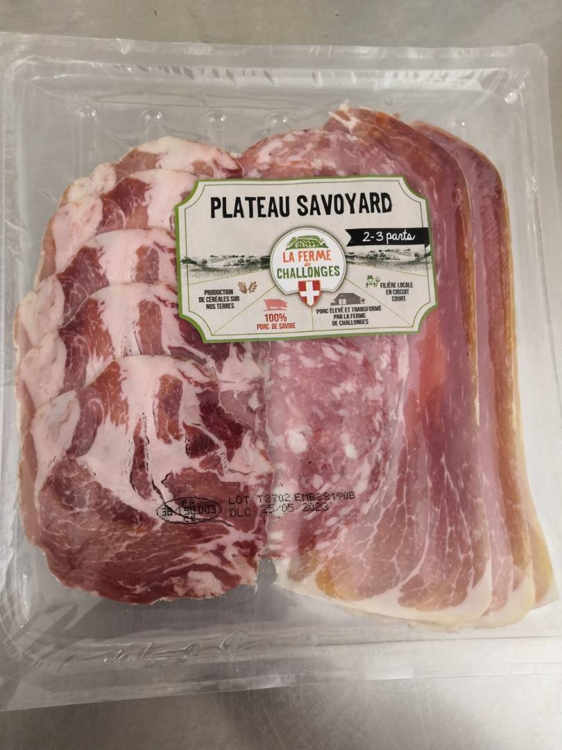 Plateau savoyard La Ferme de Challonges : photo du produit rappelé le 03/04/2023