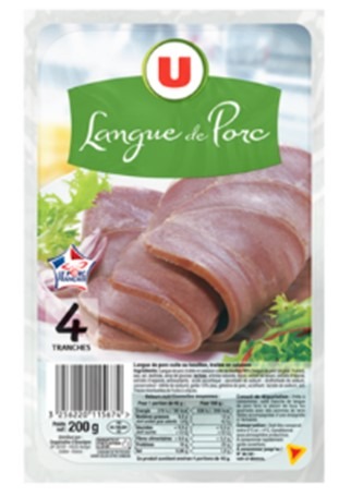 Plusieurs références de charcuterie ls U : photo du produit rappelé le 22/11/2024