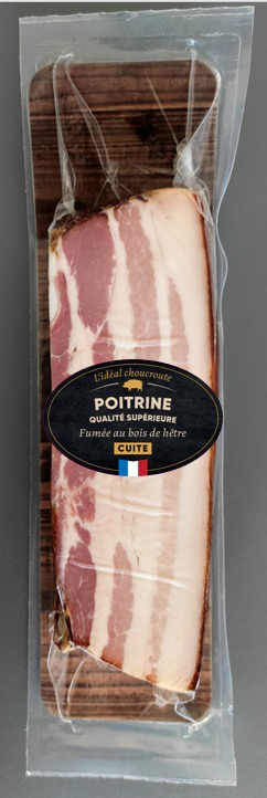 Poitrine de porc cuite supérieure fumée : photo du produit rappelé le 17/10/2024
