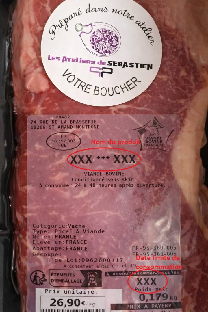 Poitrine de porc Les Ateliers de Sebastien : photo du produit rappelé le 09/04/2026