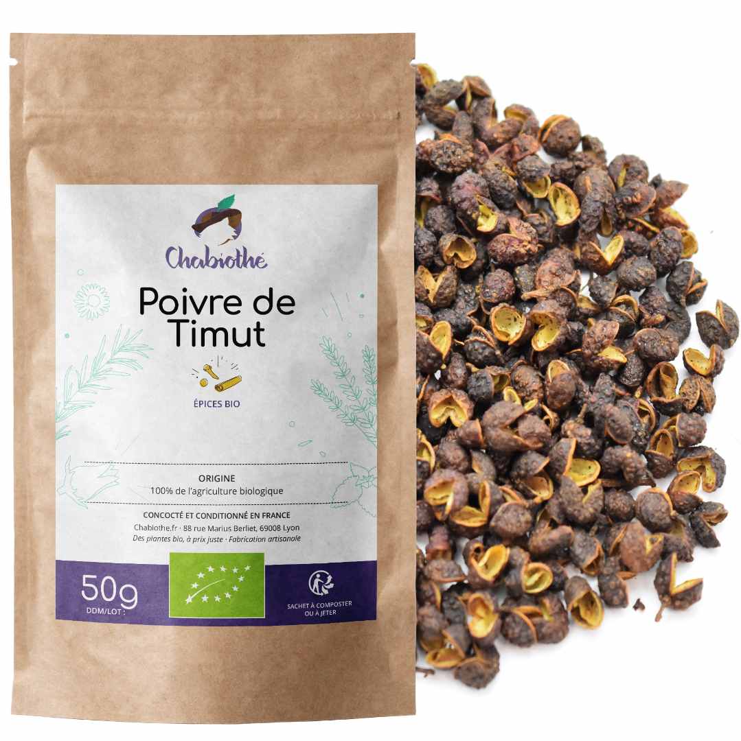 Poivre de timut bio Chabiothé : photo du produit rappelé le 02/09/2025