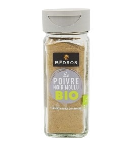 Poivre noir moulu bio Bedros : photo du produit rappelé le 26/10/2023
