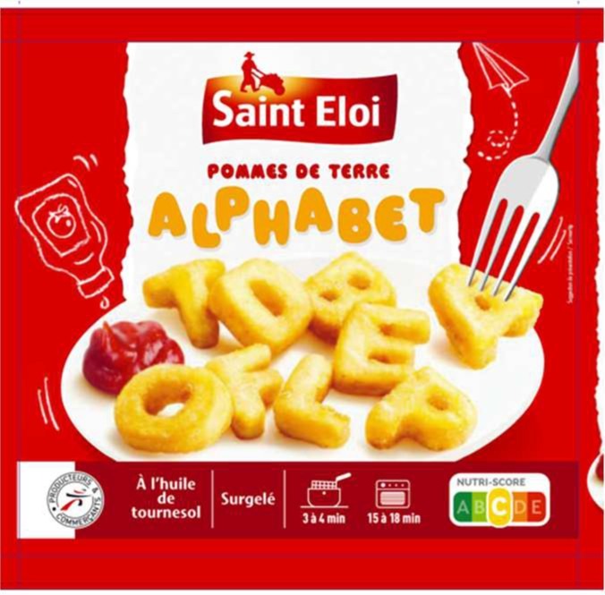 Pomme de terre alphabet Saint Eloi : photo du produit rappelé le 28/07/2025