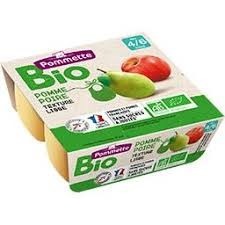Pomme poire bio, aliment pour bébé Pommette : photo du produit rappelé le 06/09/2024